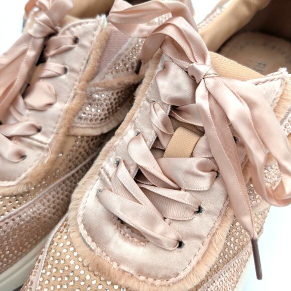 Reaction Kenneth Cole Claire Rhinestone Embellished Sneaker Size US5.5 EU35.5 - Picture 12 of 15